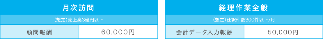 月次訪問　経理作業全般